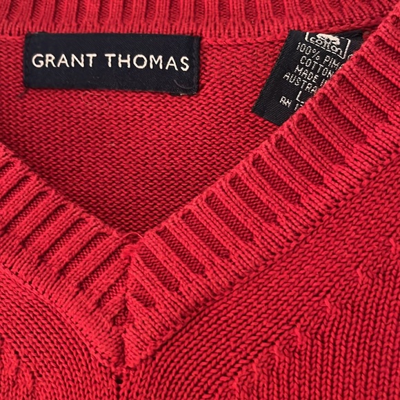 Grant Thomas men’s 100% Pima cotton v neck. Good condition !made in Australia - Picture 3 of 3